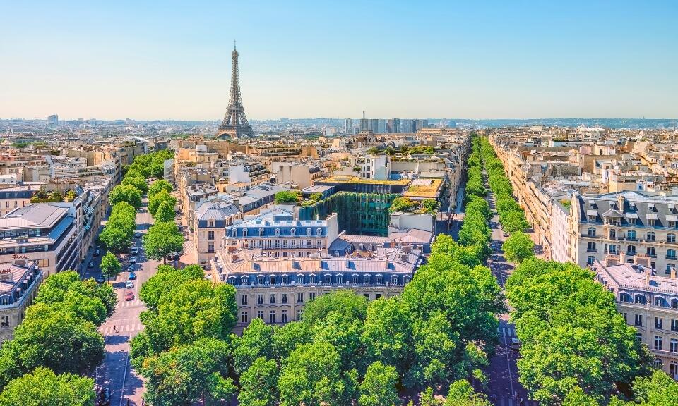 The city of Paris, France in the day