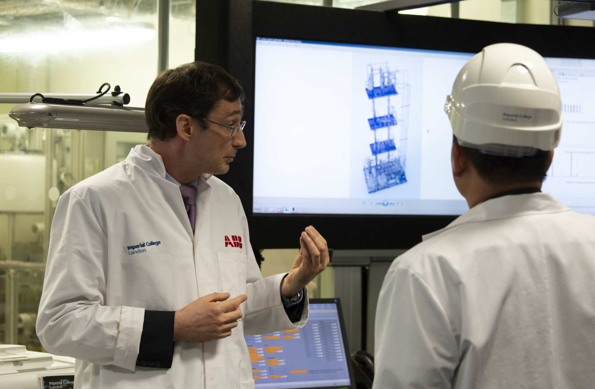 Dr Colin Hale gave a tour of the Carbon Capture Pilot Plant