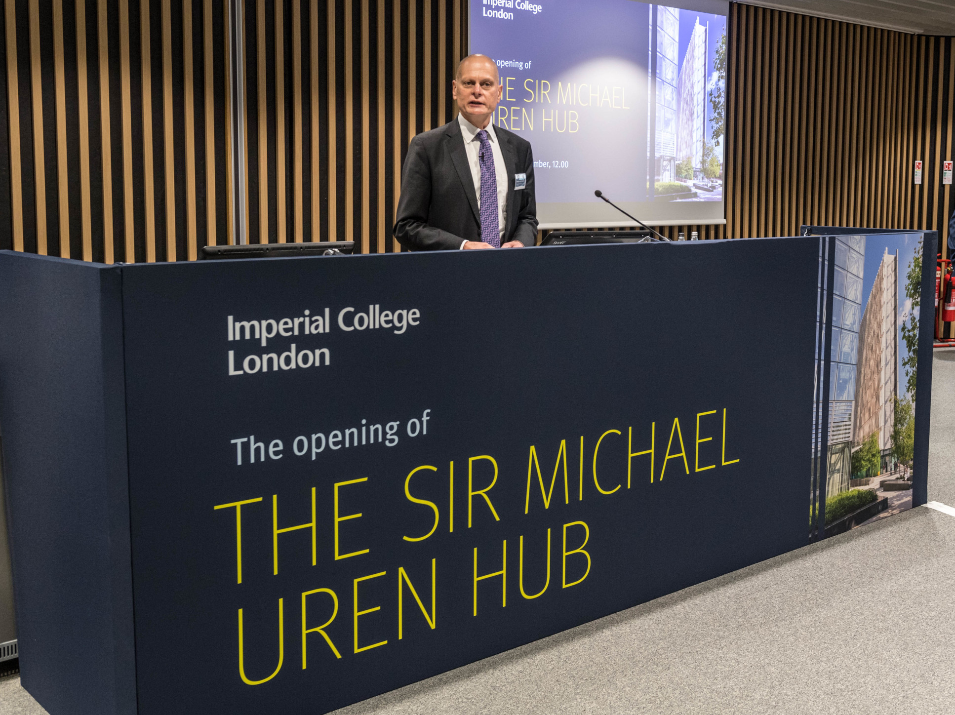 Speaking at the launch of the Hub, Imperial's Provost Ian Walmsley