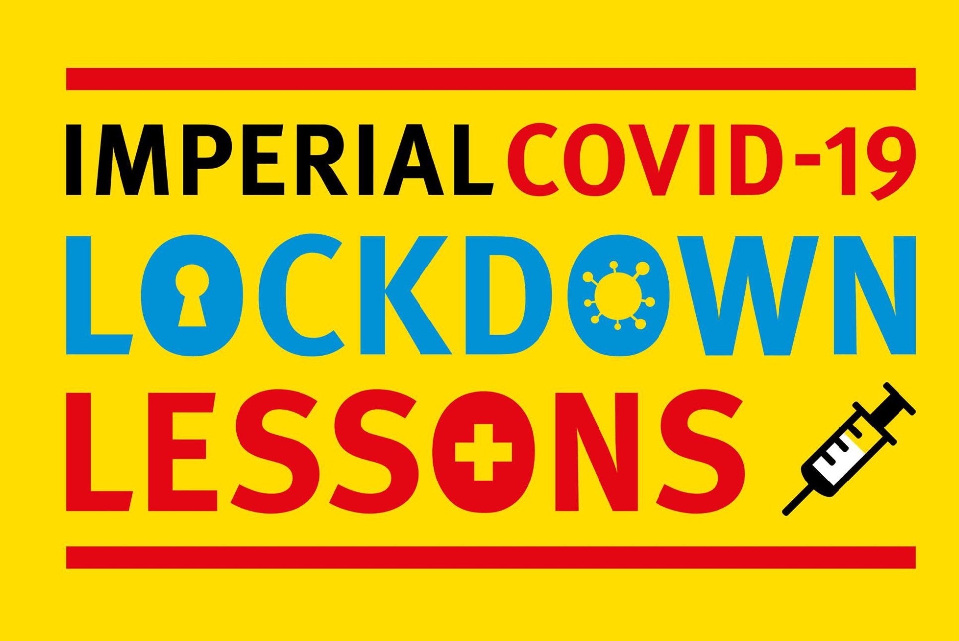 Graphic with text 'Imperial COVID-19 Lockdown Lessons'