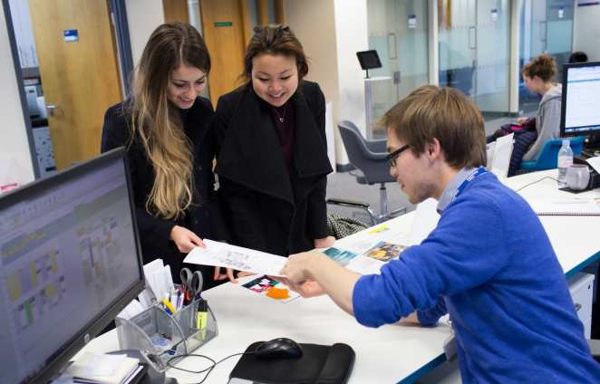 An adviser in the Careers Service