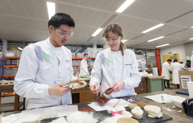 Students in a Material Prototyping Workshop