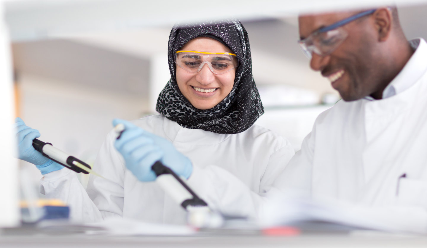 Students in a lab