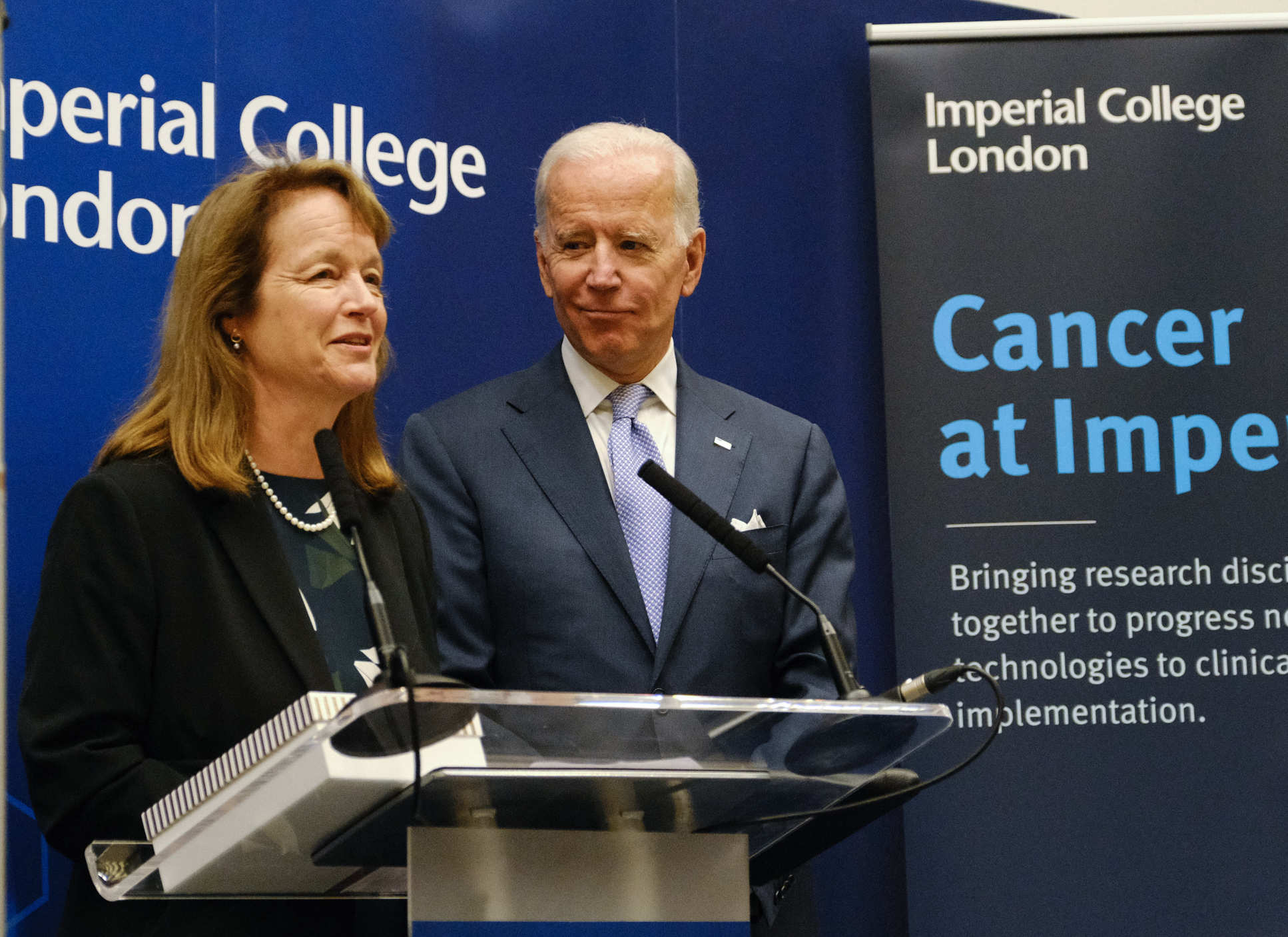 President Gast told Vice President Biden that Imperial is making discoveries that will change outcomes for cancer patients