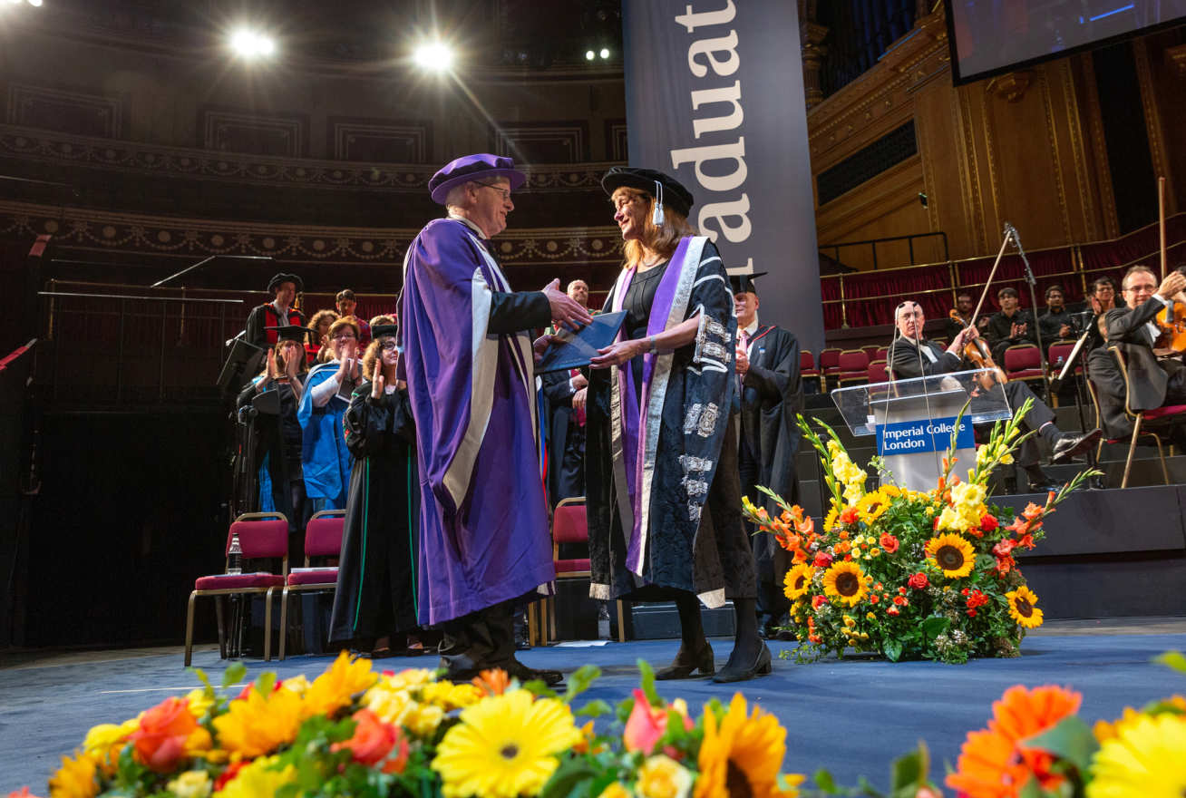 Professor James Stirling receiving his honorary degree