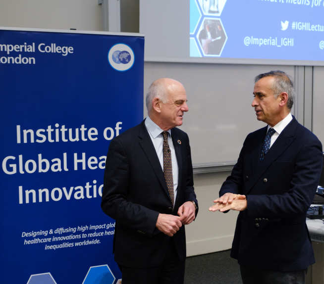 Dr David Nabarro and Professor Ara Darzi