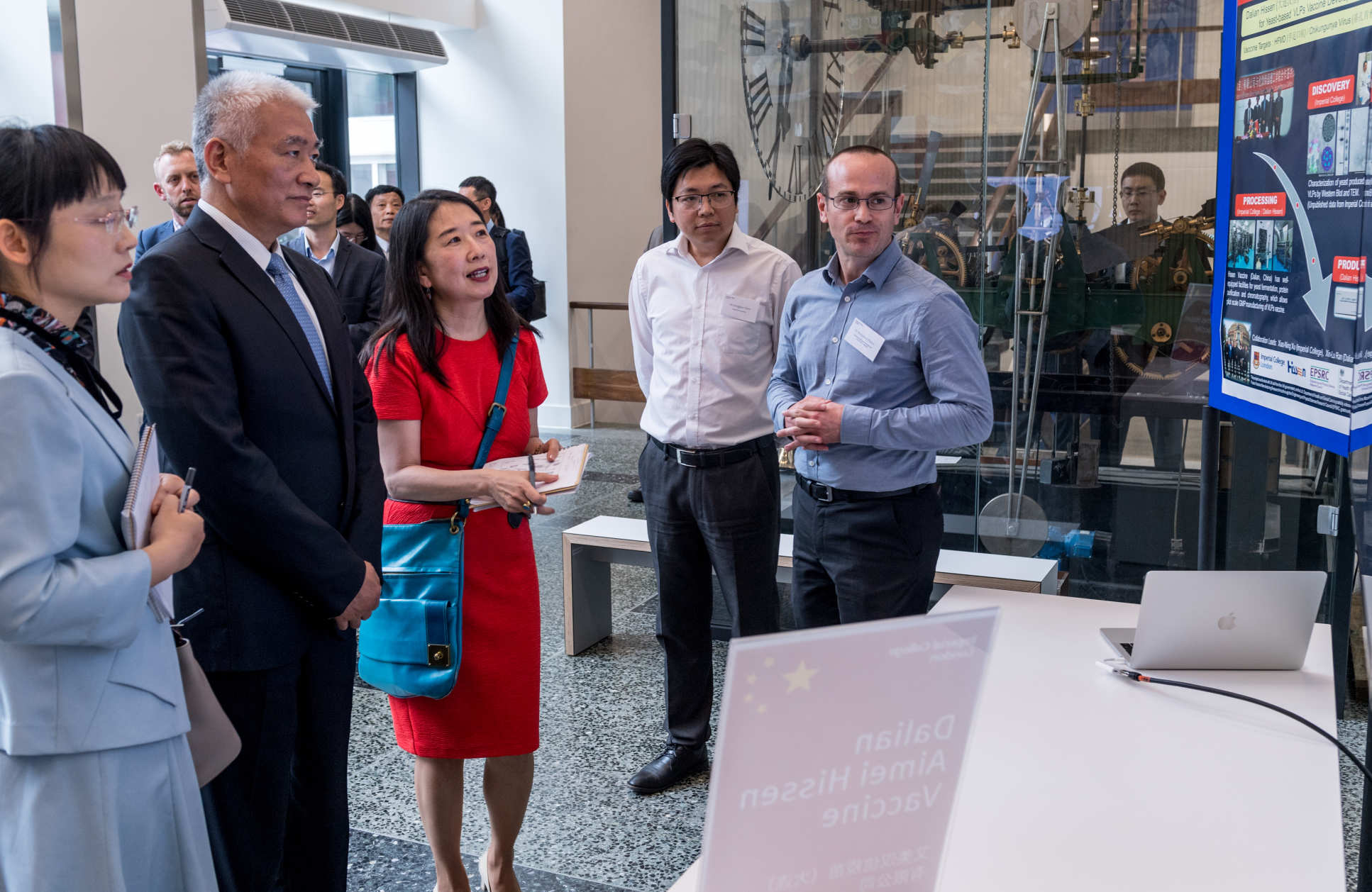 The Minister learned about UK-China vaccine collaborations