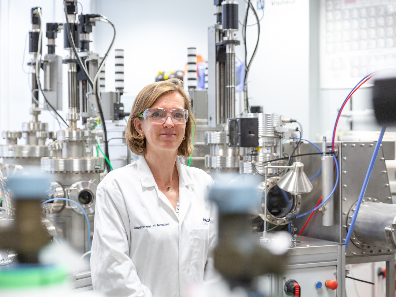 Professor Sandrine Heutz in her lab
