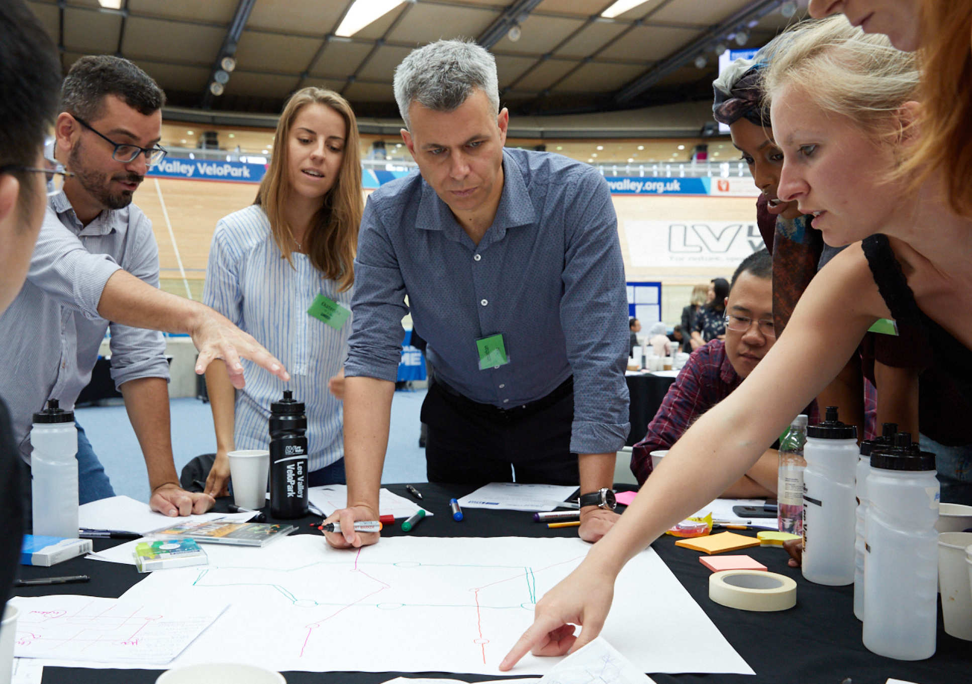 The teams discussed global challenges facing cities in the future