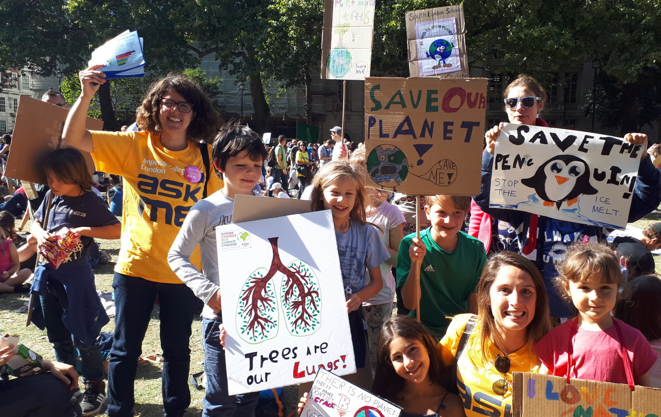 Alyssa at a climate march