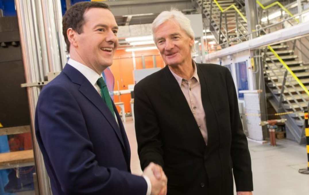 Photo of George Osborne and Sir James at Imperial