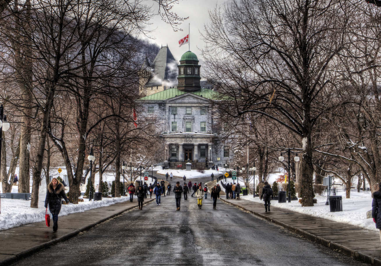 The main entrance to McGill University in Montreal