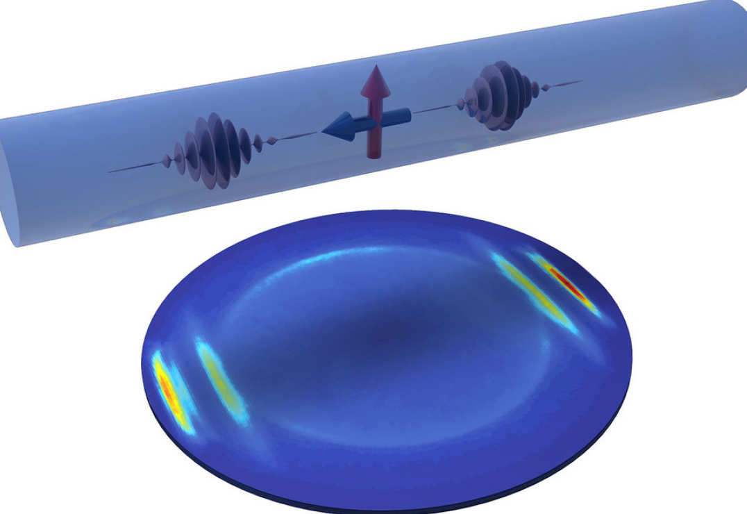 A quantum dot in a nanofibre