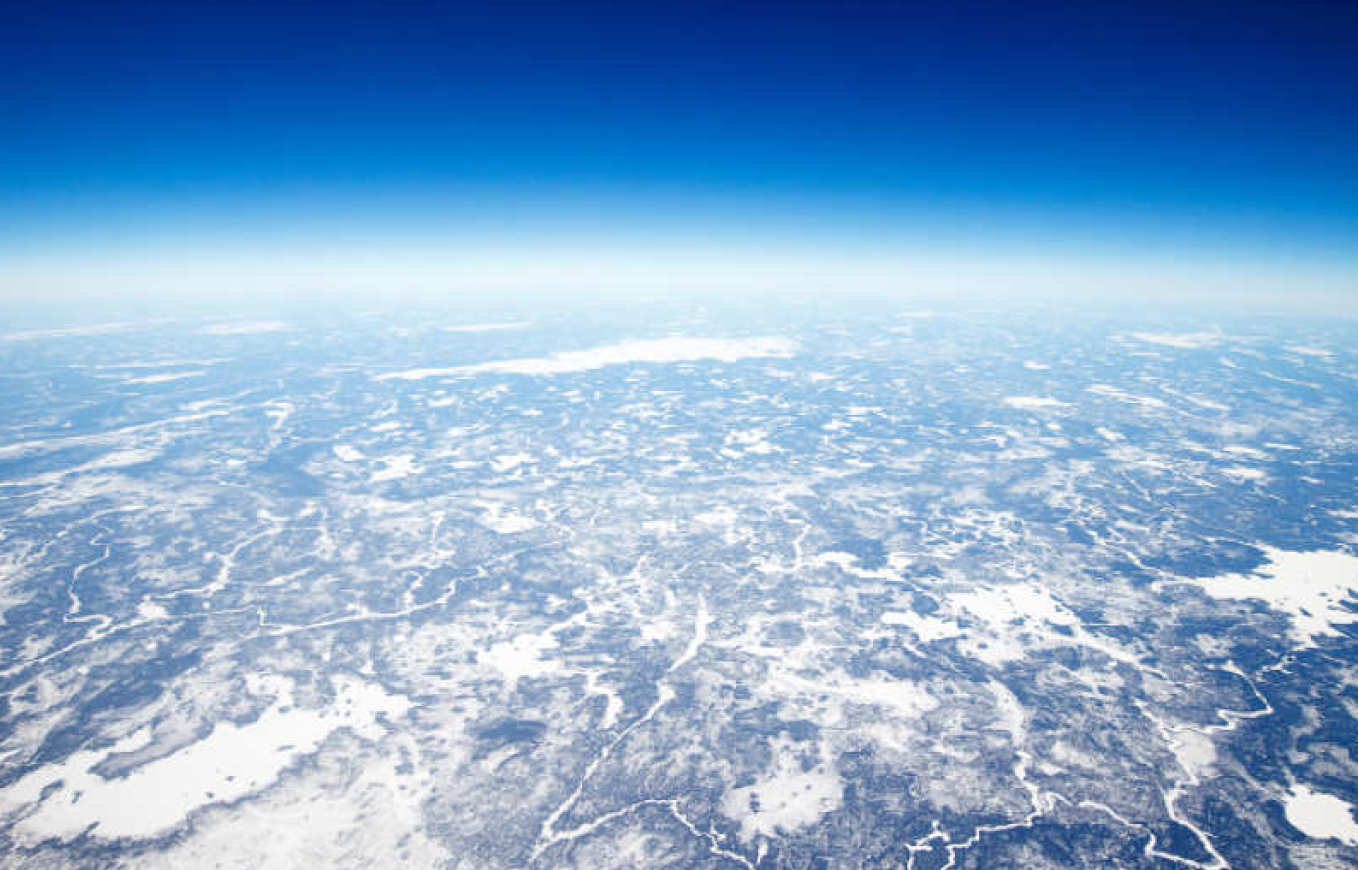 Arial view of the earth