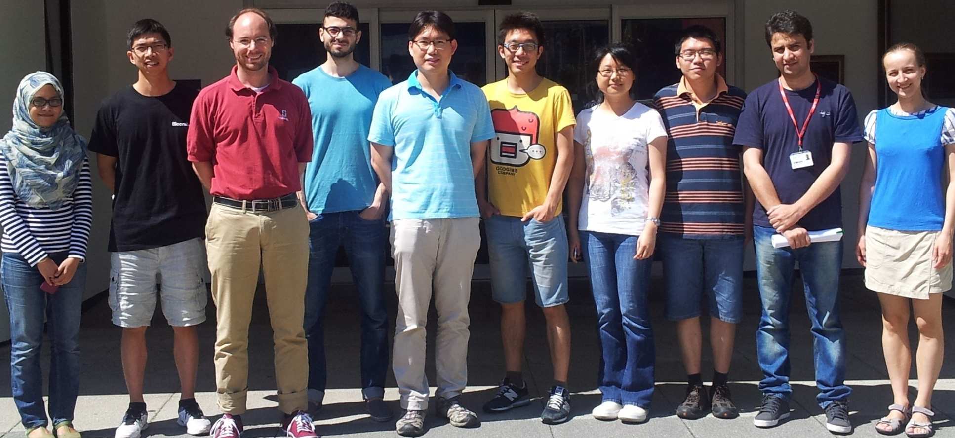 Dr Bruno Clerckx (third from left) and his research group