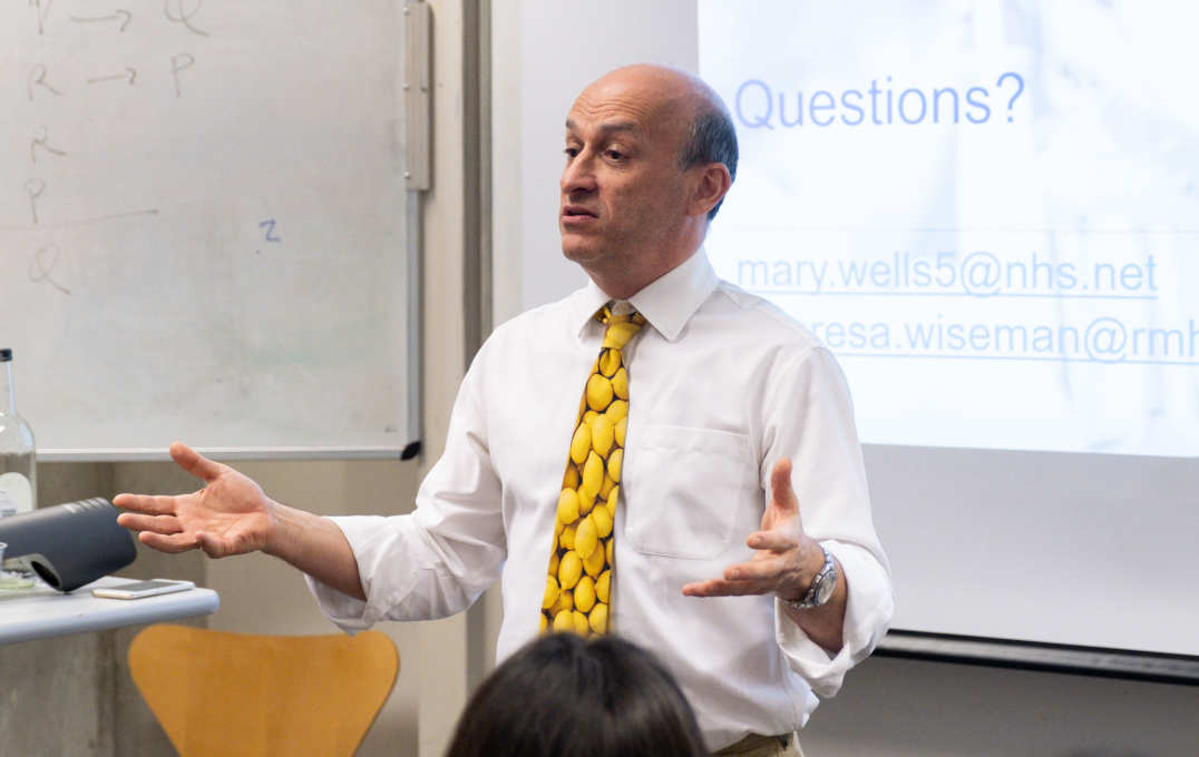 Professor Jeremy Levy, Director of the Clinical Academic Training Office and Consultant Nephrologist at Imperial College Healthcare NHS Trust, presented his advice on pursuing a research career