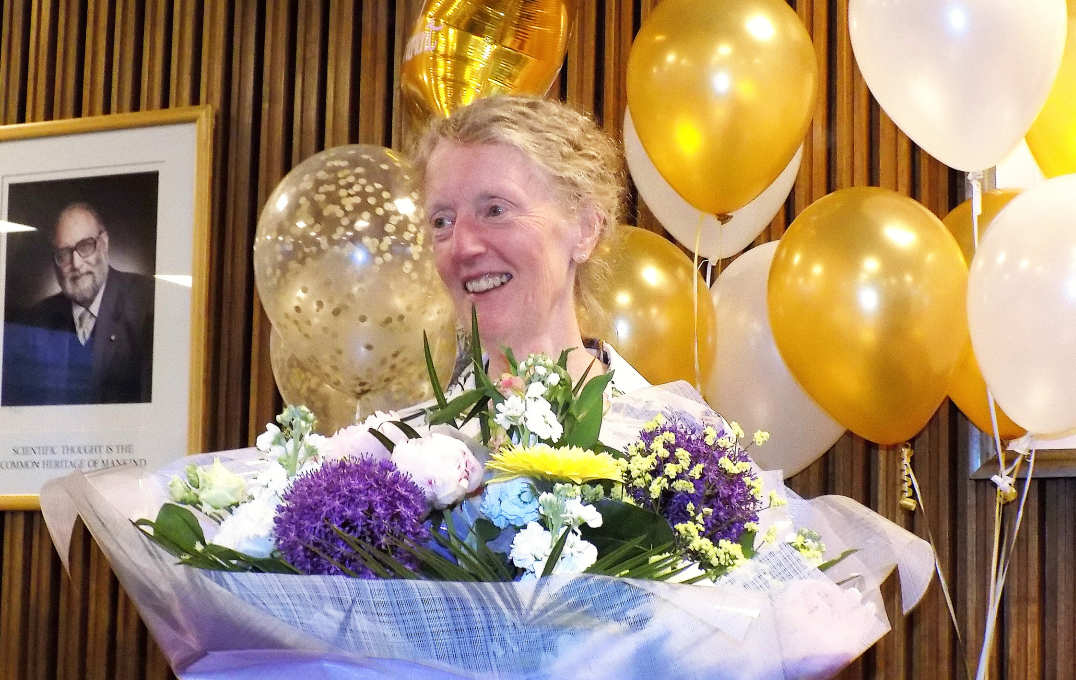 Professor Jo Haigh at her retirement party in the Department of Physics, 2019