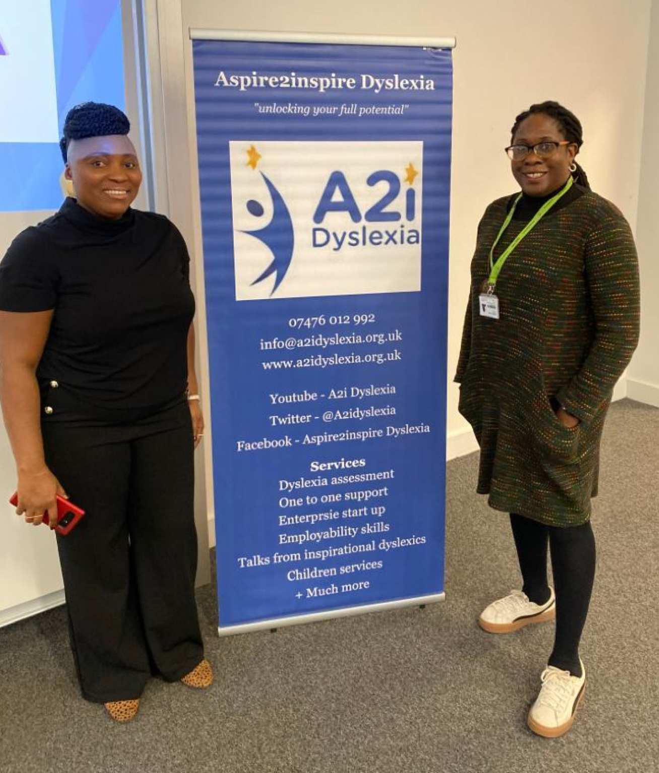 (l-r) Elizabeth Takyi and Kani Kamara, head of Imperial’s Equality, Diversity and Inclusion Centre