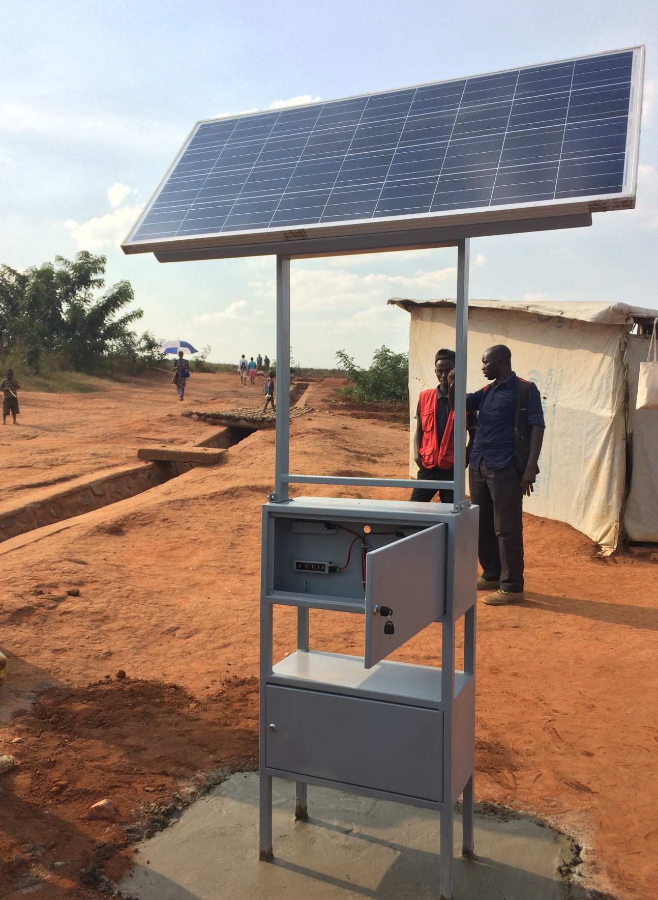 An Elpis Solar charging station