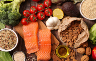 A collection of healthy food