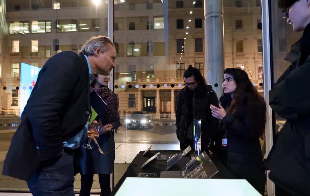 Students present projects at the exhibition