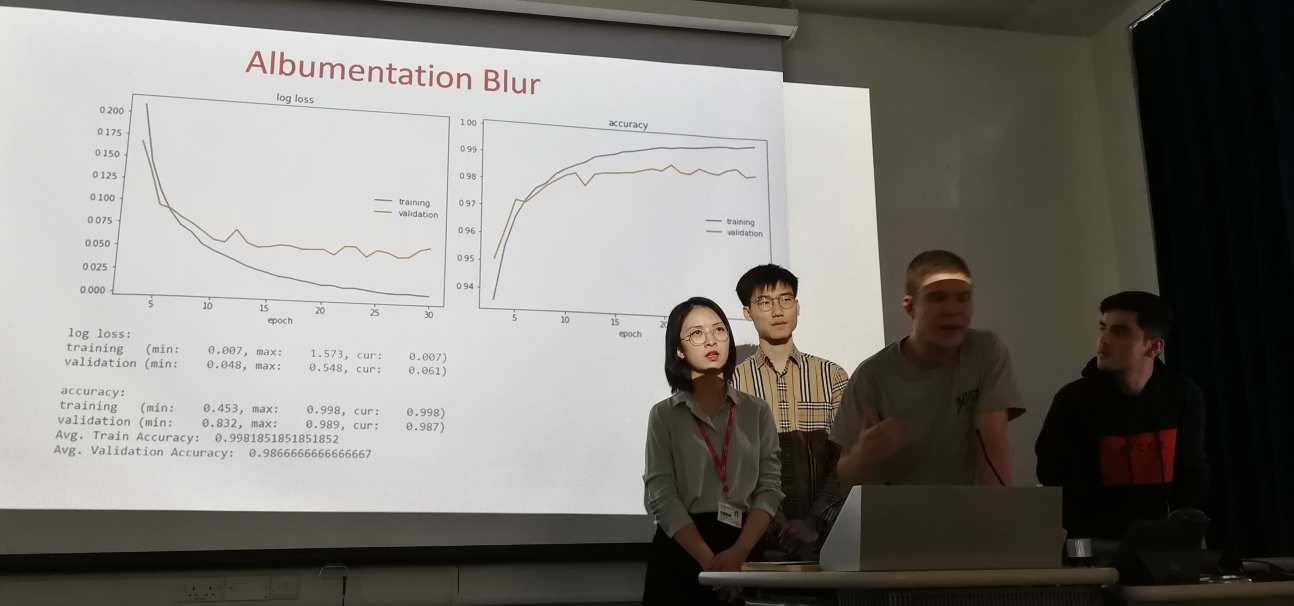 Applied Computational Science & Engineering Students presenting their wokr