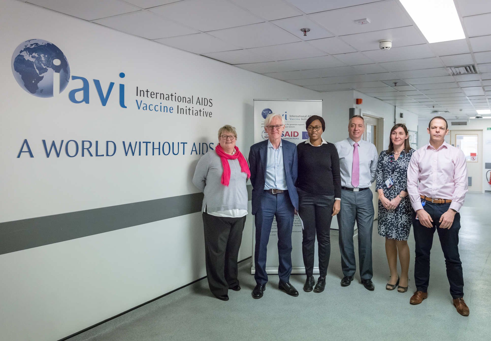 Norman Lamb MP with the IAVI HIL team