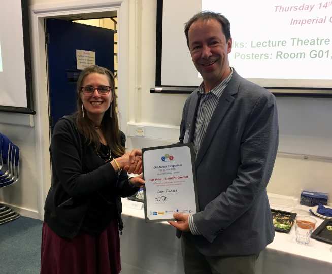 Dr Laia Francas Forcada, winner of the Early-Stage Researcher Talk for Scientific Content Prize