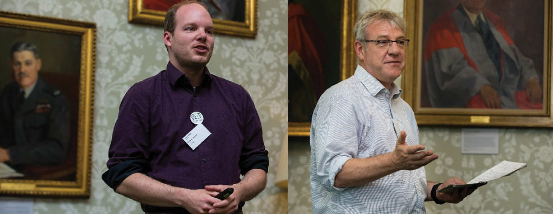 (Left to right): The keynote talk was provided by Philip Strothmann of FSLCI; The Network’s host department’s Deputy Head of Department, Dr Jeremy Woods (Centre for Environmental Policy), closed the event, highlighting that the reach of the Network extends outside of Imperial College London to the wider UK and beyond.