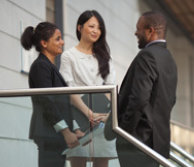 Professionals in conversation