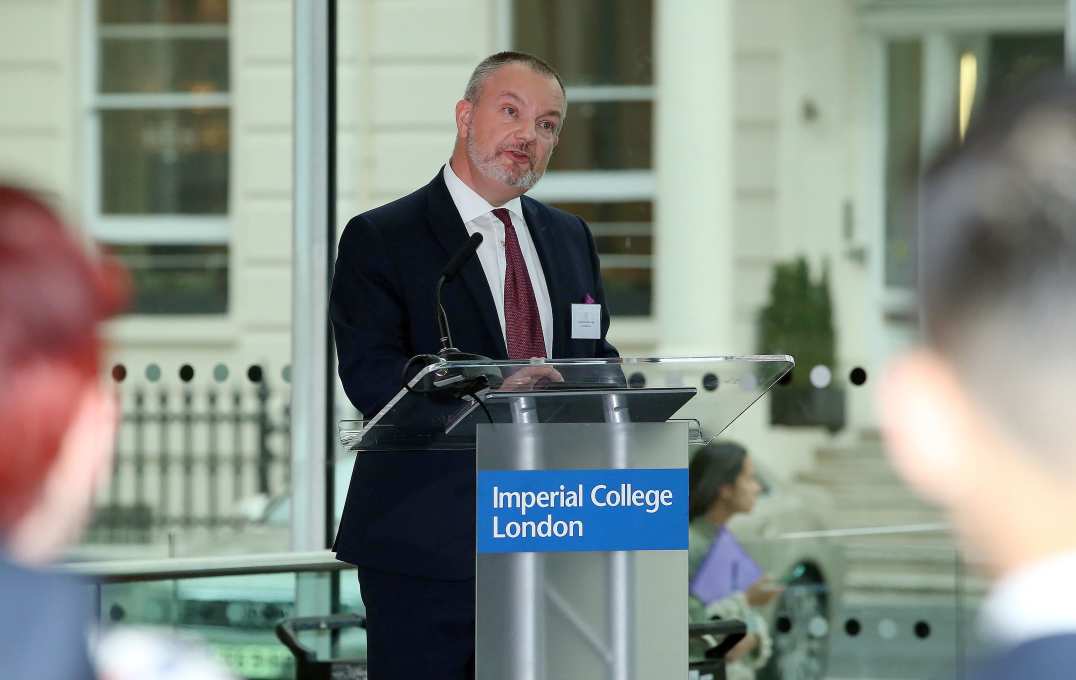 Ambassador Lodge, Minister and Ambassador of Great Britain and Northern Ireland to UNESCO giving his keynote speech before presenting the awards.