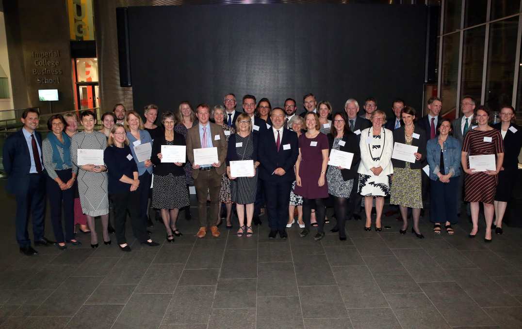 The award holders and organisers. 