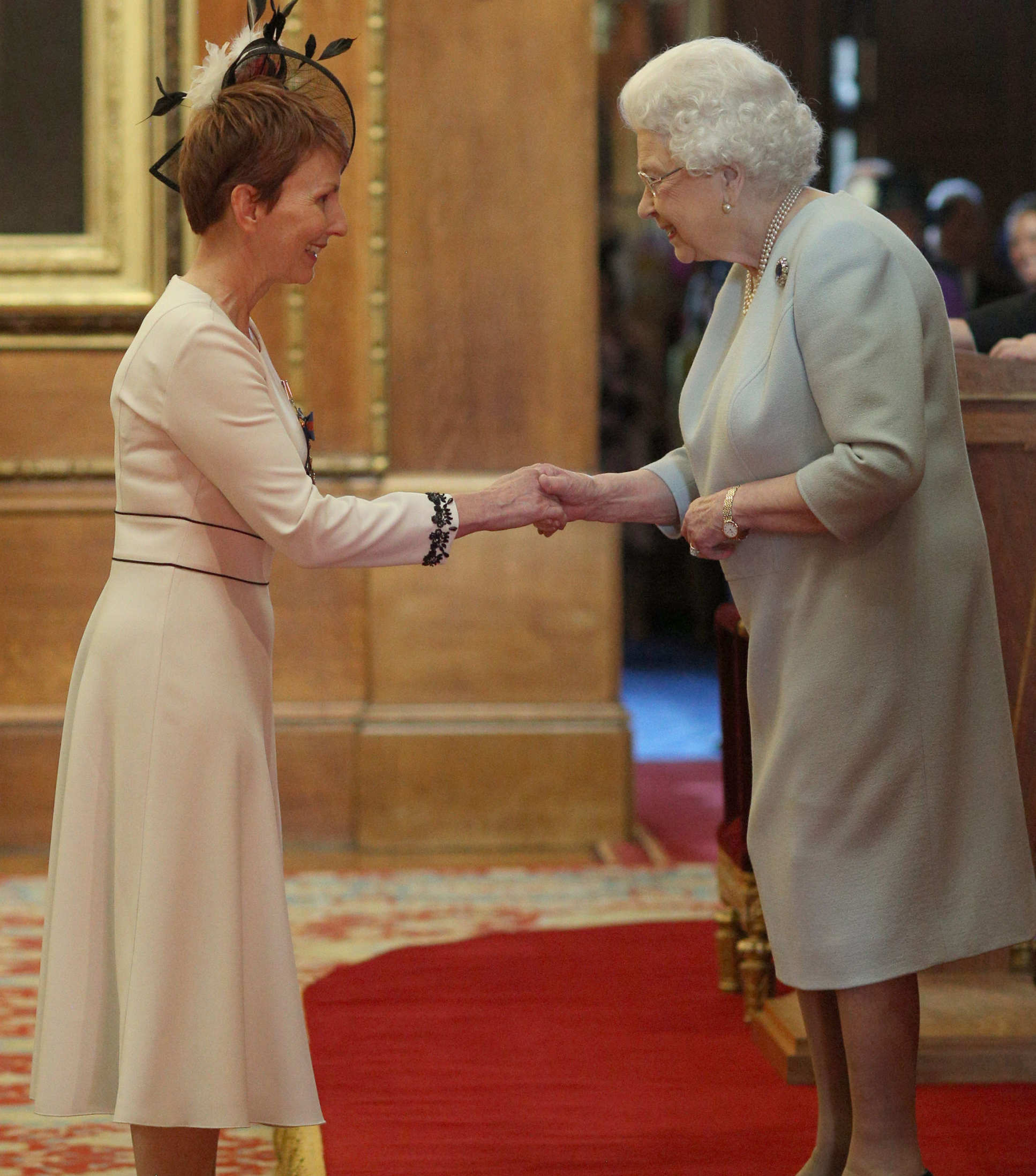 Helen Sharman with the Queen