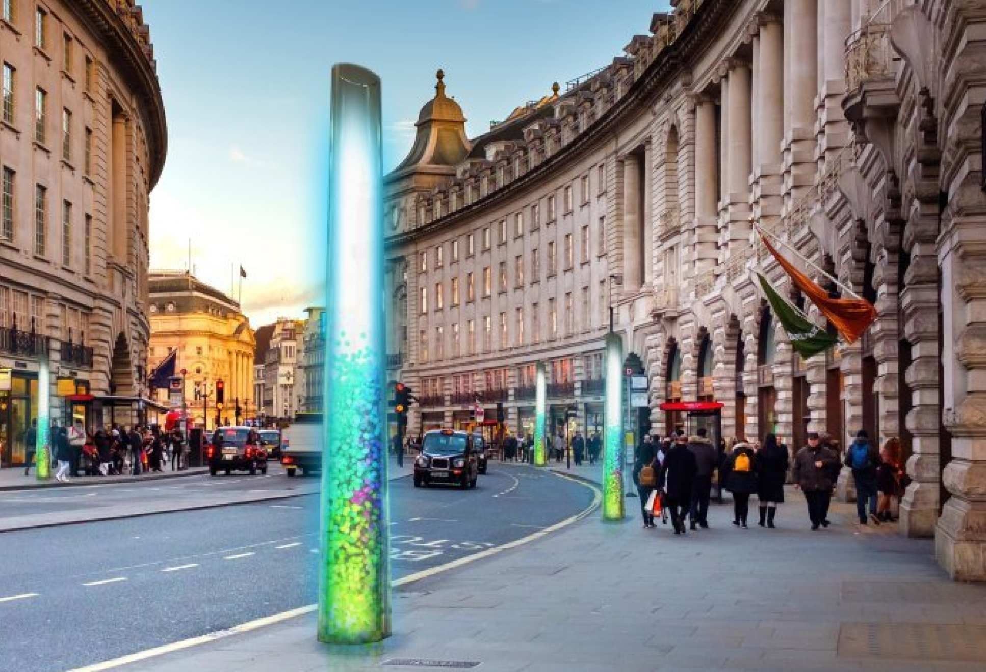 Artist impression of Pluvo on Regent Street