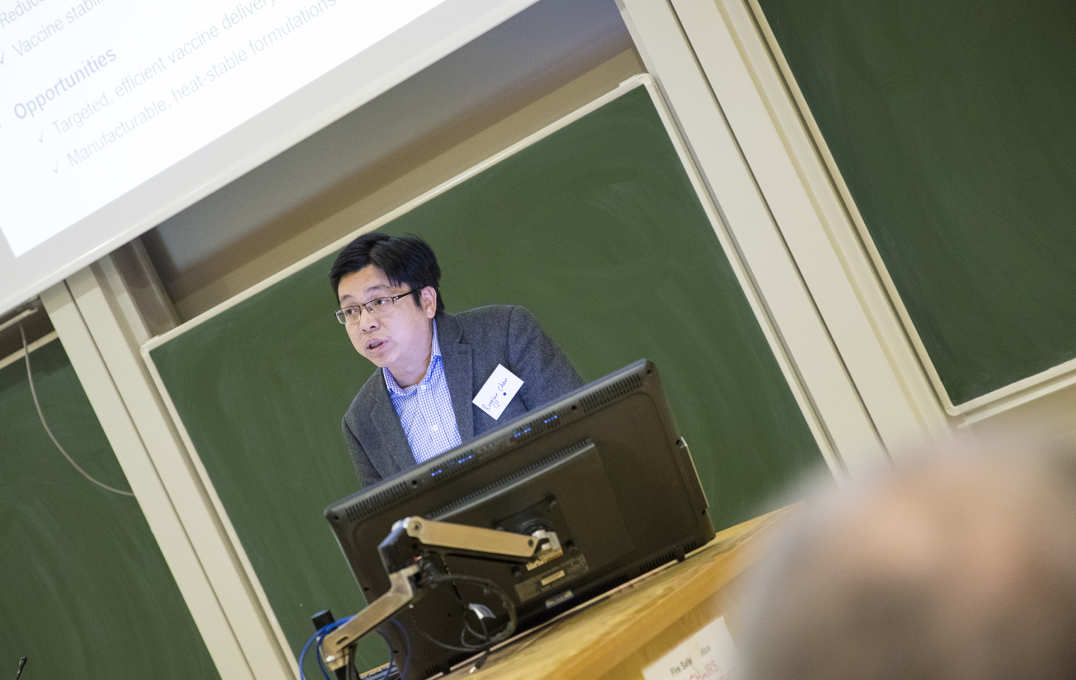 Dr Rongjun Chen (Department of Chemical Engineering) on: 'New technologies for vaccine delivery and stabilisation.'