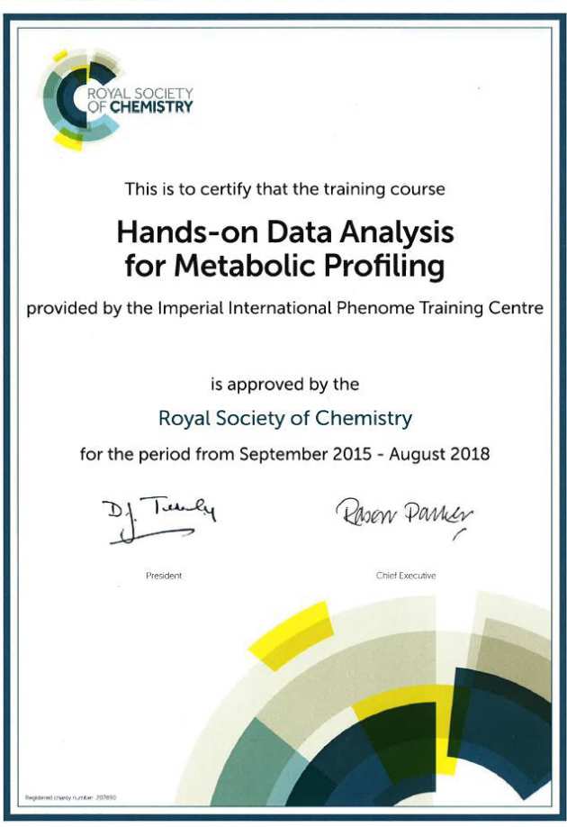 Accreditation Certificate (Hands-on Data Analysis)