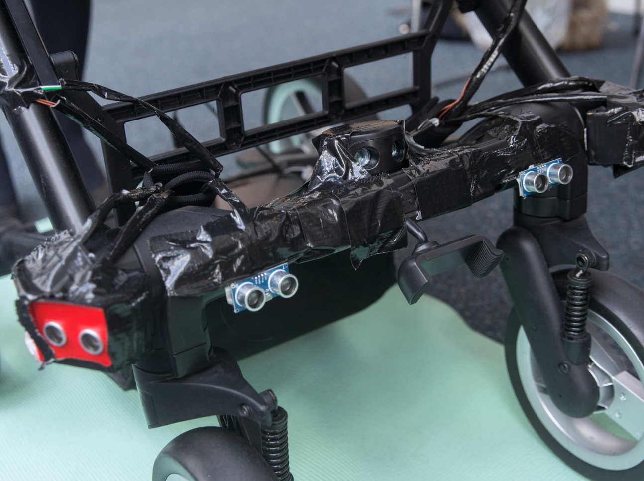 The sensors on the front of the buggy
