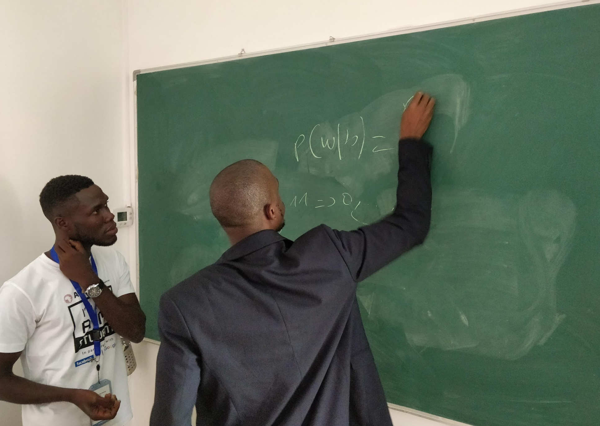 Staff and students on the African Masters in Machine Intelligence course