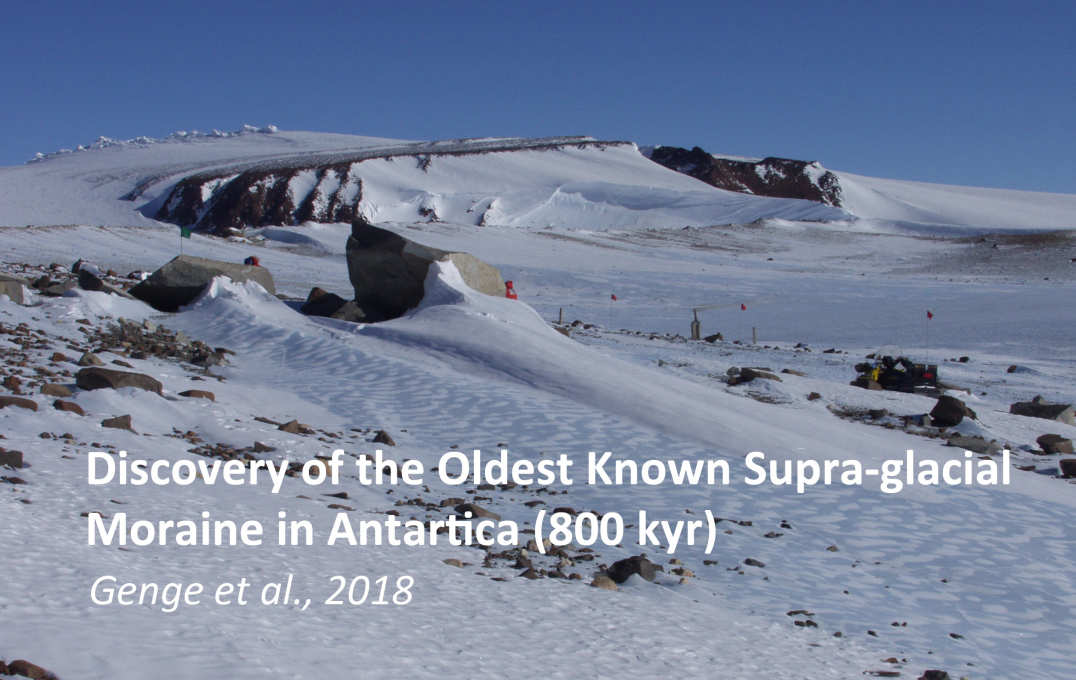 Oldest supra-glacial moraine