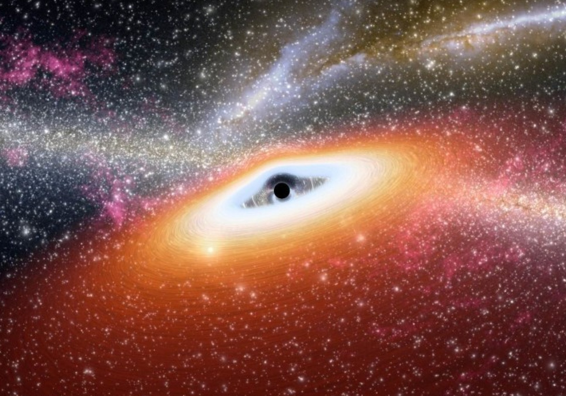 Illustration of a black hole