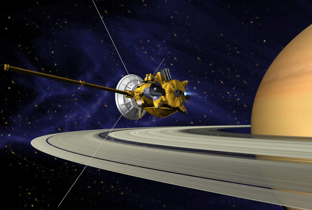 Cassini around Saturn