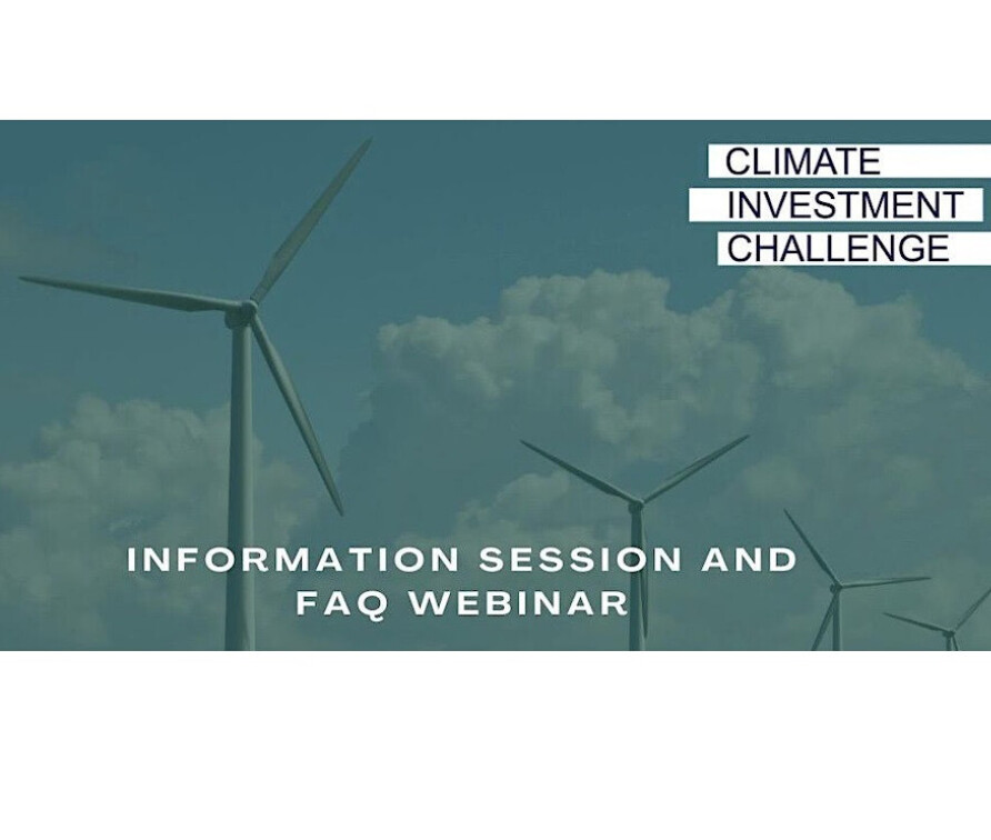 Climate Investment Challenge - info session and FAQ webinar