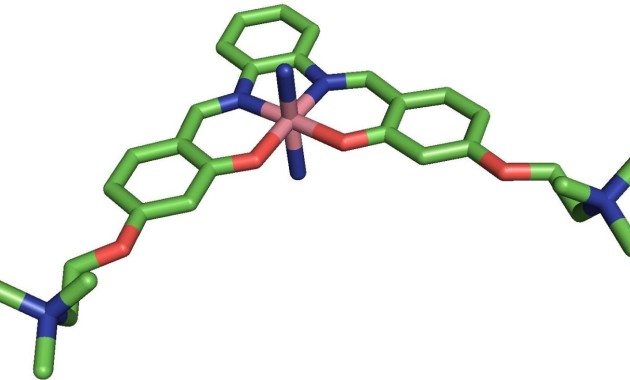 The team's new molecule, centred around cobalt