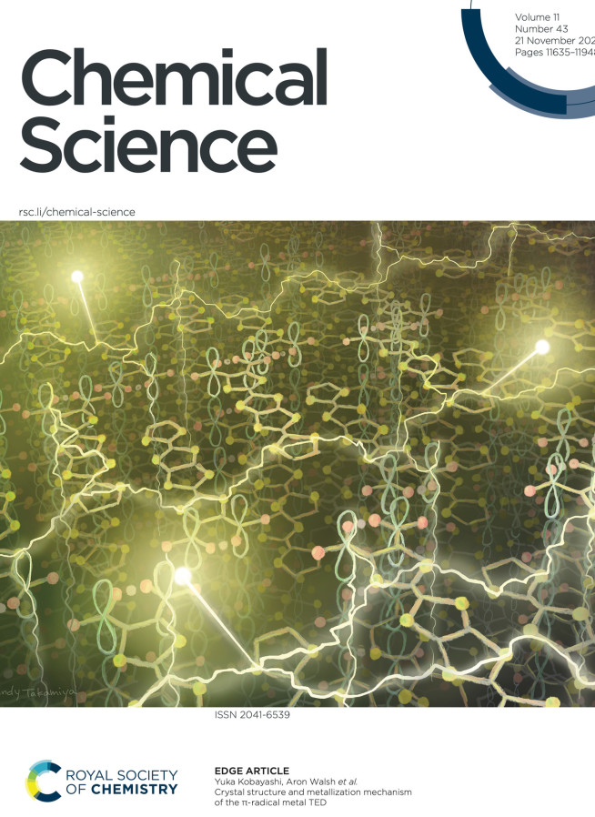 An image of the cover of Chemical Science journal