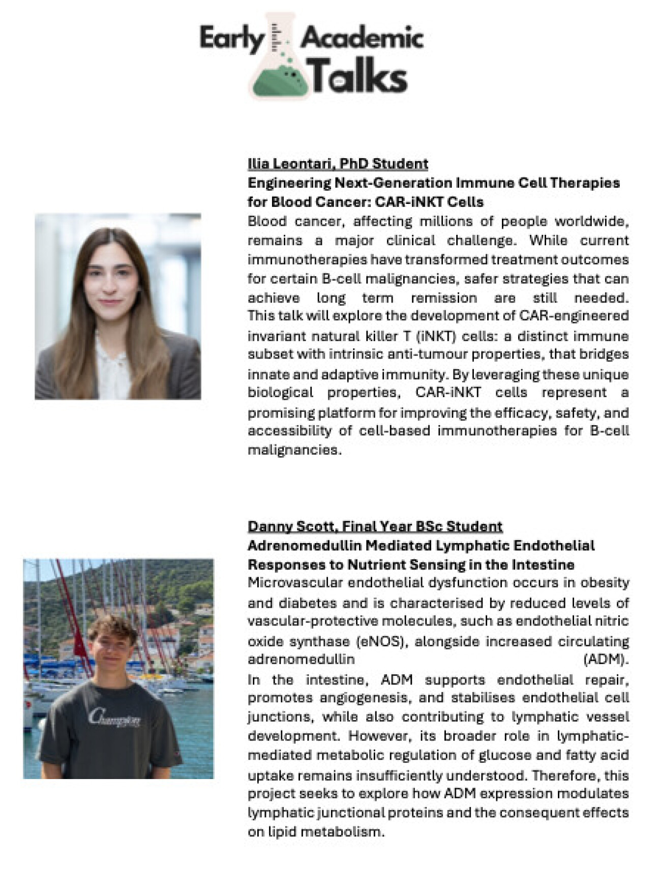 EAT speaker deceriptions