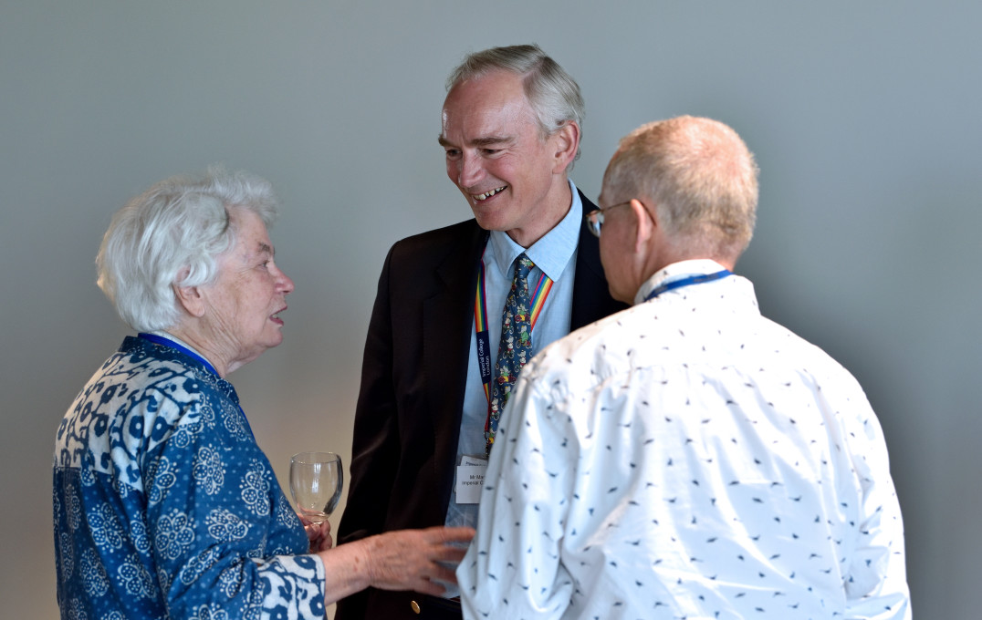 Guests enjoyed a reception following the discussion