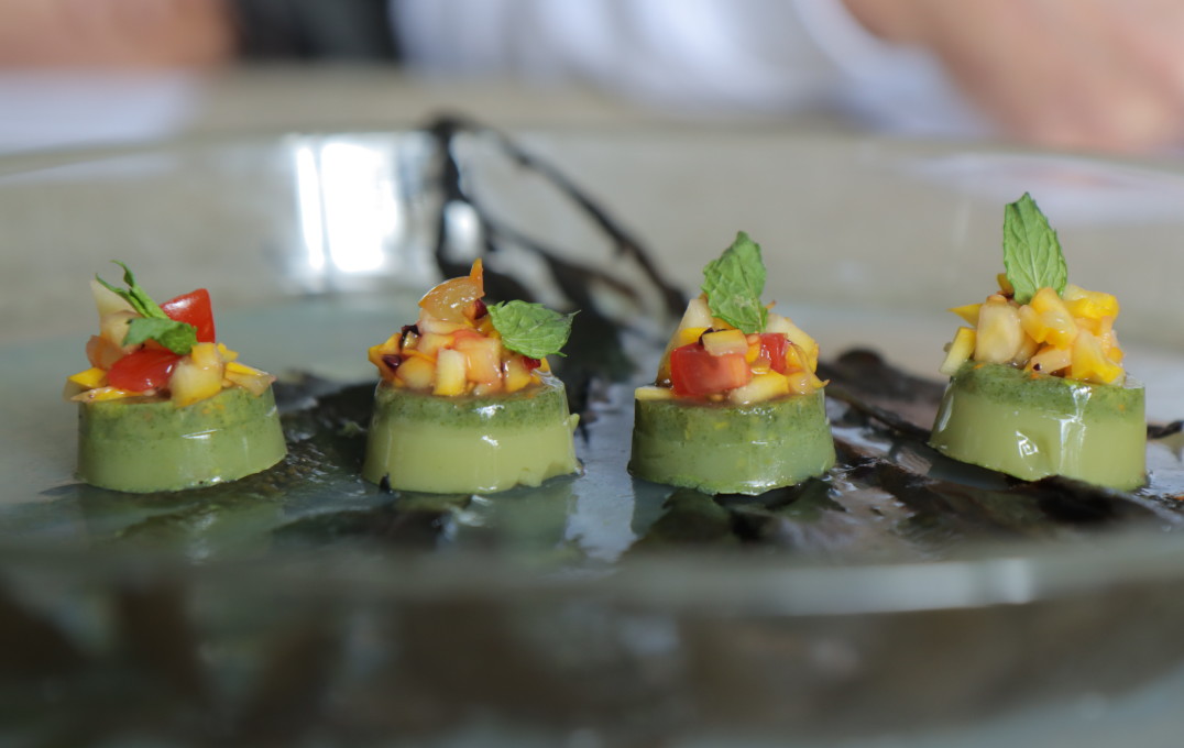 Green canapes