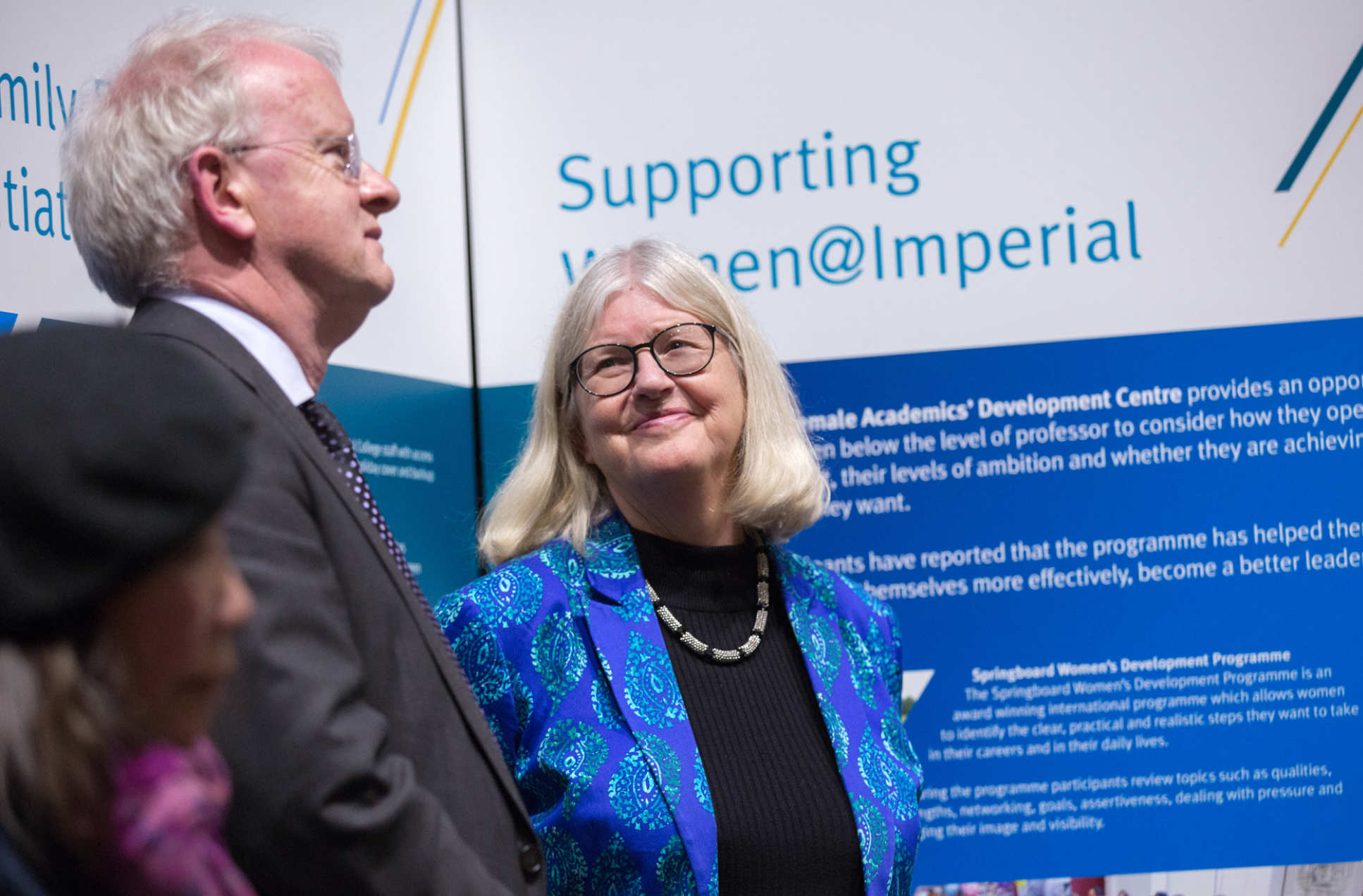 Professor Stirling with Professor Dot Griffiths, the Provost’s Envoy for Gender Equality