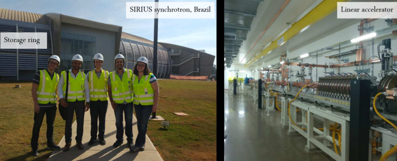 Kamal Singh at the synchrotron light source in Campinas, Brazil 