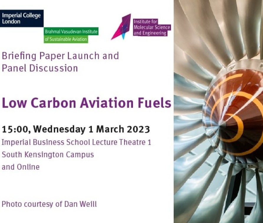 Low Carbon Aviation Fuels Briefing Paper Launch and Panel Discussion